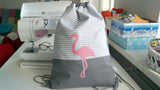 Turnbeutel Flamingo, Rucksack, gefüttert